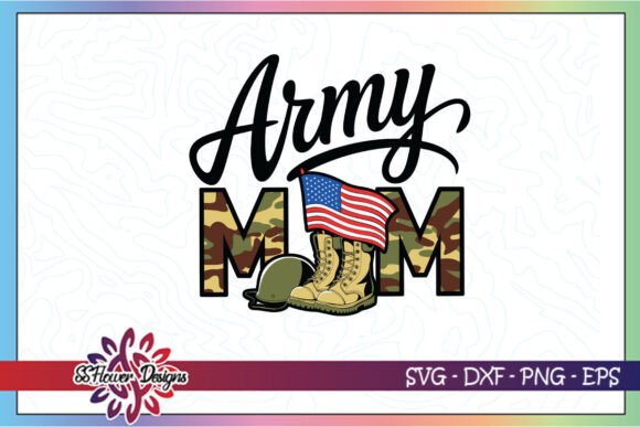 Army Mom Proud Army Mom Veteran SVG
