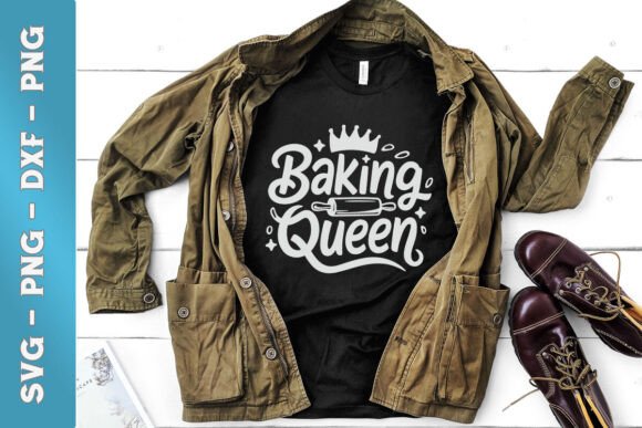 Baking Queen Baking Lover Mom Life SVG