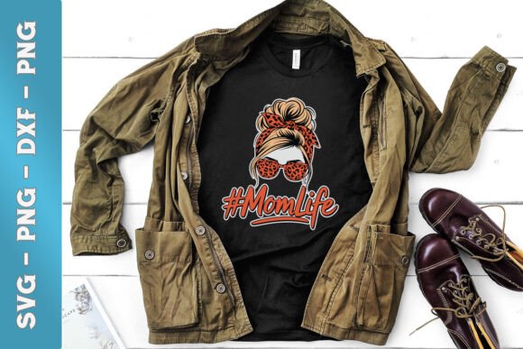 Blonde Messy Bun Mom Life SVG