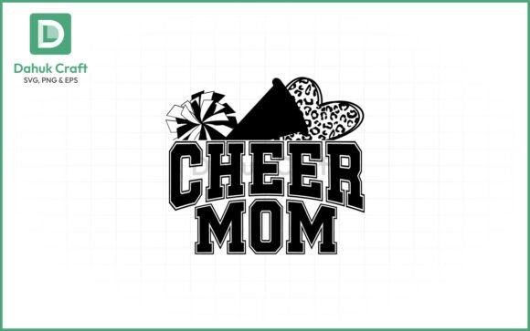Cheer Mom Megaphone SVG PNG and EPS