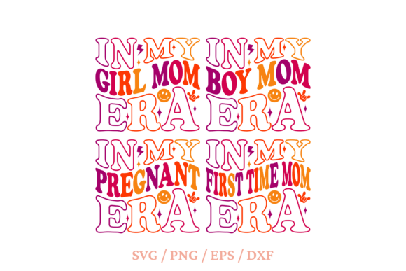 In My Boy Mom Era SVG, Girl Mom Era SVG