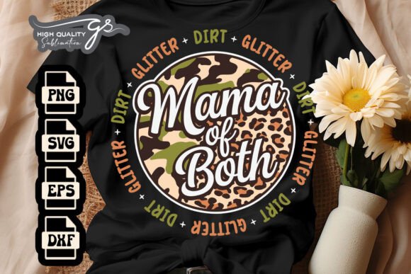 Mama of Both Happy Mom Life SVG