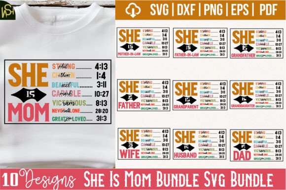 She is Mom Bundle SVG Bundle