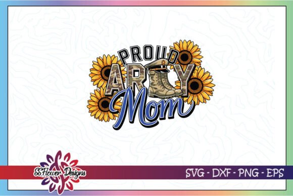 Western Proud Army Mom Military SVG